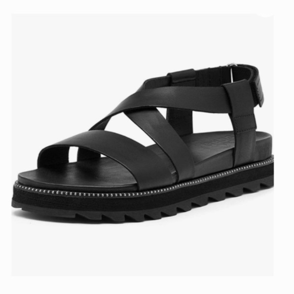 Sorel Shoes - SOREL Roaming Crisscross strappy sandals black silver